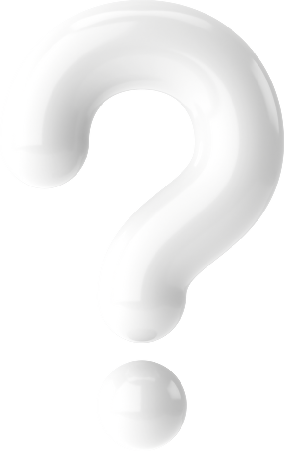 Question mark sign. 3D question mark.
